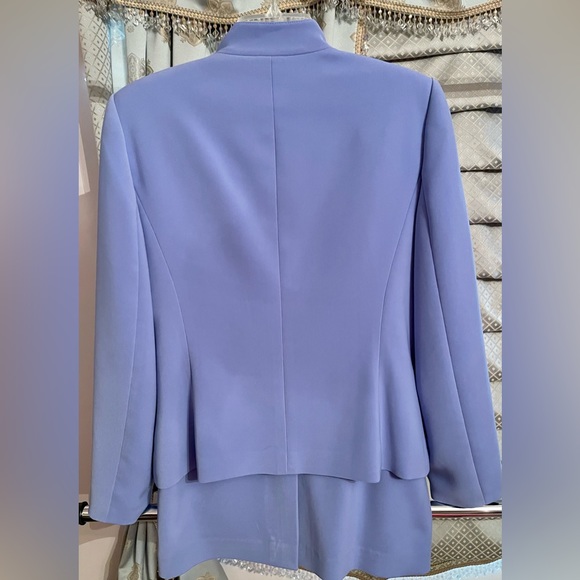 Le Suit Essentials size 10 Fully Lined Periwinkle Lavender Suit Interview - Picture 2 of 2